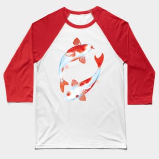 Asian Culture Japanese Koi Fish Japan Carp in the Pond Baseball T-Shirt